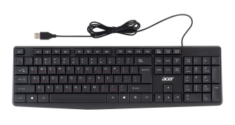Клавиатура Acer OKW121 черный USB (ZL.KBDEE.00B) - купить недорого с доставкой в интернет-магазине