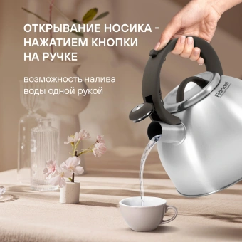 Чайник металлический Rondell Balance RDS-434 3л. стальной - купить недорого с доставкой в интернет-магазине
