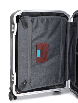 Чемодан Piquadro PQ-LM (BV4425PQLM/NCU) 40x55x20см 37л. 3.46кг. поликарбонат/натур.кожа темно-серый - купить недорого с доставкой в интернет-магазине