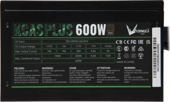 Блок питания Formula ATX 600W AC KCAS PLUS 80+ bronze 24pin APFC 120mm fan 7xSATA RTL - купить недорого с доставкой в интернет-магазине