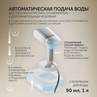 Отпариватель ручной Polaris PGS 2277C 2200Вт белый - купить недорого с доставкой в интернет-магазине