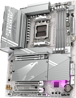 Материнская плата Gigabyte X870 A ELITE X ICE Socket AM5 AMD X870 4xDDR5 ATX AC`97 8ch(7.1) 2.5Gg RAID+HDMI - купить недорого с доставкой в интернет-магазине