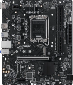 Материнская плата MSI PRO H610M-S DDR4 II Soc-1700 Intel H610 2xDDR4 mATX AC`97 8ch(7.1) GbLAN+HDMI - купить недорого с доставкой в интернет-магазине