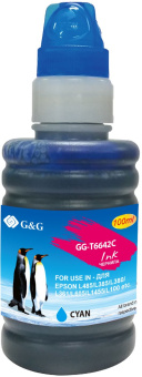 Чернила G&G GG-T6642C голубой 100мл для Epson L100, L110, L120, L130, L132, L210, L222 - купить недорого с доставкой в интернет-магазине