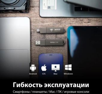 Накопитель SSD Patriot USB-C 2TB PVP302TB28UDG Viper PVP30 2.5" черный USB-A - купить недорого с доставкой в интернет-магазине