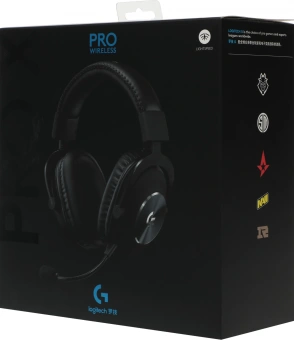 Наушники с микрофоном Logitech G Pro X Lightspeed черный 2м мониторные Radio оголовье (981-000908) - купить недорого с доставкой в интернет-магазине