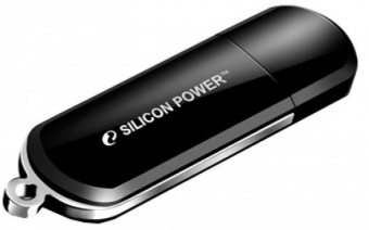Флеш Диск Silicon Power 64Gb LuxMini 322 SP064GBUF2322V1K USB2.0 черный - купить недорого с доставкой в интернет-магазине