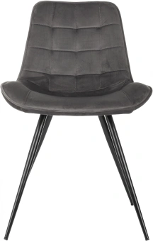 Стул для дома Бюрократ CH-K2_2 комплект 2шт т.серый Holland 18 металл черный на ножках (CH-K2_1/HL18_2) - купить недорого с доставкой в интернет-магазине