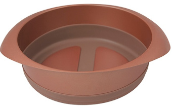 Форма для выпечки Rondell Karamelle RDF-449 кругл. d=18см сталь/силикон карамель - купить недорого с доставкой в интернет-магазине