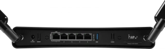 Роутер беспроводной MikroTik hAP ax3 (C53UIG+5HPAXD2HPAXD) AX1800 10/100/1000BASE-TX черный - купить недорого с доставкой в интернет-магазине