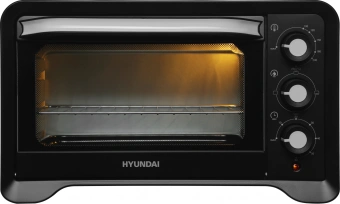 Мини-печь Hyundai MIO-HY103 20л. 1380Вт черный - купить недорого с доставкой в интернет-магазине