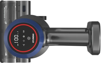 Пылесос ручной Hyundai HYV-S7970 500Вт серый/синий - купить недорого с доставкой в интернет-магазине