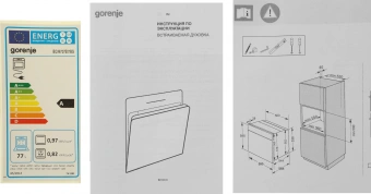 Духовой шкаф Электрический Gorenje BOX6737E01BG черный - купить недорого с доставкой в интернет-магазине