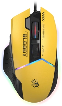 Мышь A4Tech Bloody W95 Max Sports желтый/серый оптическая 12000dpi USB 10but (W95 MAX SPORTS LIME) - купить недорого с доставкой в интернет-магазине