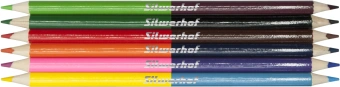 Карандаши цв. Silwerhof Color двухцвет. 2.8мм кругл. дерево ассорти 12цв. коробка/европод. (6шт) - купить недорого с доставкой в интернет-магазине