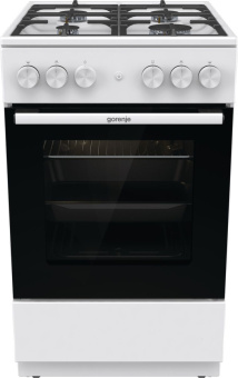 Плита Газовая Gorenje GG5A11WF белый (без крышки) реш.чугун - купить недорого с доставкой в интернет-магазине