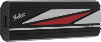 Накопитель SSD Netac USB-C 256GB NT01ZX20L-256G-32BK ZX20L черный - купить недорого с доставкой в интернет-магазине