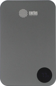 Мобильный аккумулятор Cactus CS-PBFSTA-10000 10000mAh 22.5W 4.5A USB-C беспров.зар. серый - купить недорого с доставкой в интернет-магазине