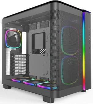 Корпус Montech King 95 Pro черный без БП ATX 7x120mm 2x140mm 2xUSB3.0 audio bott PSU - купить недорого с доставкой в интернет-магазине