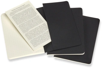 Блокнот Moleskine CAHIER JOURNAL QP314 Pocket 90x140мм обложка картон 64стр. пунктир черный (3шт) - купить недорого с доставкой в интернет-магазине