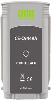 Картридж струйный Cactus CS-C9449A №70 черный пигментный (130мл) для HP DJ Z3100 с чипом - купить недорого с доставкой в интернет-магазине