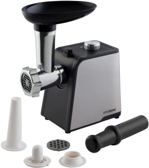 Мясорубка Hyundai HY-MG2214 1800Вт серебристый/черный - купить недорого с доставкой в интернет-магазине