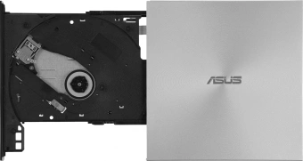 Привод DVD-RW Asus SDRW-08U7M-U серебристый USB ultra slim внешний RTL - купить недорого с доставкой в интернет-магазине