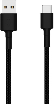 Кабель Xiaomi Mi Braided SJV4109GL USB (m)-USB Type-C (m) 1м черный - купить недорого с доставкой в интернет-магазине