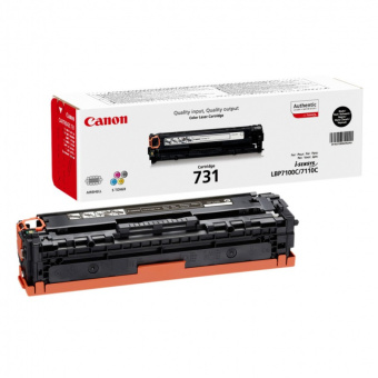 Картридж лазерный Canon 731BK 6272B002 черный (1400стр.) для Canon LBP7110 - купить недорого с доставкой в интернет-магазине