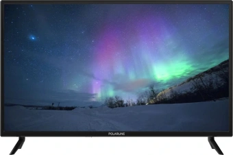 Телевизор LED PolarLine 32" 32PL55TC-SM черный/серебристый HD 60Hz DVB-T DVB-T2 DVB-C USB WiFi Smart TV (RUS) - купить недорого с доставкой в интернет-магазине