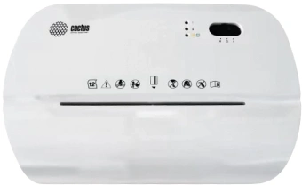 Шредер Cactus CS-SH-K4 белый (секр.P-4) фрагменты 12лист. 17лтр. скрепки скобы пл.карты - купить недорого с доставкой в интернет-магазине