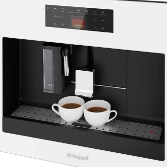 Кофемашина Weissgauff WCMI-572 Touch Cappuccino 1400Вт белый/черный - купить недорого с доставкой в интернет-магазине