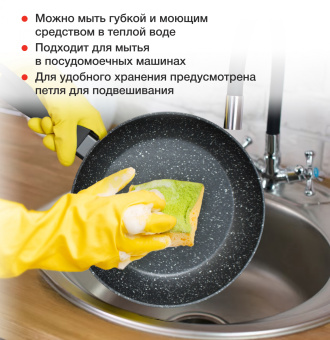 Сковорода Starwind Optimum induction SW-OPI2024 круглая 24см покрытие: Xylan Plus ручка несъемная (без крышки) черный - купить недорого с доставкой в интернет-магазине