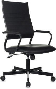 Кресло руководителя Бюрократ CH BALANCE черный экокожа крестов. металл черный - купить недорого с доставкой в интернет-магазине