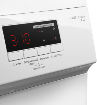 Стиральная машина Maunfeld MFWM127WH05 класс: A++ загр.фронтальная макс.:7кг белый - купить недорого с доставкой в интернет-магазине