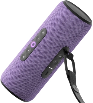 Умная колонка Yandex Стрит Алиса фиолетовый 30W 2.0 BT/Wi-Fi 10м 3300mAh (YNDX-00030VIO) - купить недорого с доставкой в интернет-магазине