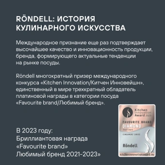 Сковорода ВОК (WOK) Rondell Escurion Grey RDA-1123 круглая 28см покрытие: TriTitan ручка несъемная (с крышкой) серый - купить недорого с доставкой в интернет-магазине
