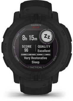 Смарт-часы Garmin Instinct 2 Solar 45мм 0.9" AMOLED корп.черный силикон рем.черный (010-02627-03) - купить недорого с доставкой в интернет-магазине