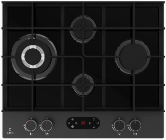 Газовая варочная поверхность Lex GVG 644T MBBL черный - купить недорого с доставкой в интернет-магазине