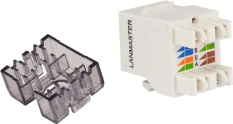 Модуль Lanmaster LAN-OK45U6/180R-WH информ. KeystoneRJ45 кат.6 бел. - купить недорого с доставкой в интернет-магазине