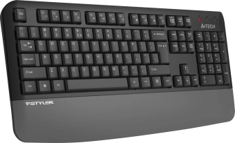 Клавиатура A4Tech FGK20 серый USB беспроводная Multimedia (подставка для запястий) - купить недорого с доставкой в интернет-магазине