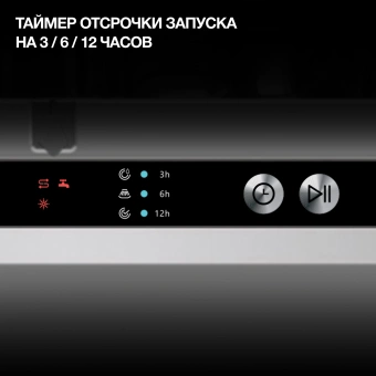 Посудомоечная машина встраив. Hyundai HBD 641 2100Вт полноразмерная нержавеющая сталь инвертор - купить недорого с доставкой в интернет-магазине