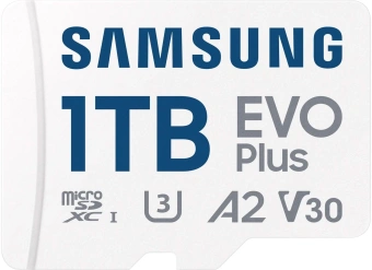Флеш карта microSDXC 1TB Samsung MB-MC1T0SA EVO Plus V30 A2 + adapter - купить недорого с доставкой в интернет-магазине