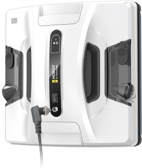 Мойщик окон Hobot 2S Ultrasonic шир.скреб.:240мм пит.:от сети белый - купить недорого с доставкой в интернет-магазине