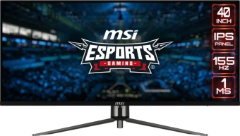 Монитор MSI 40" MAG401QR черный IPS LED 1ms 21:9 HDMI матовая 400cd 178гр/178гр 3440x1440 155Hz DP UW USB 8.4кг - купить недорого с доставкой в интернет-магазине