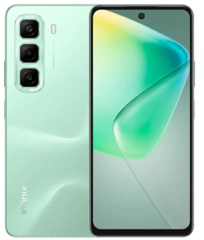 Смартфон Infinix X6882 Hot 50 256Gb 6Gb зеленый моноблок 3G 4G 2Sim 6.78" 1080x2460 Android 14 50Mpix 802.11 a/b/g/n/ac NFC GPS GSM900/1800 GSM1900 TouchSc Protect FM microSD max2048Gb - купить недорого с доставкой в интернет-магазине