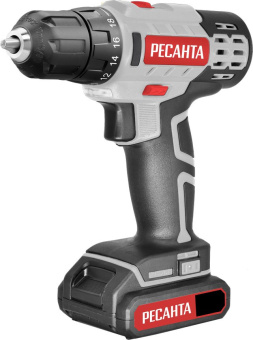Дрель-шуруповерт Ресанта ДА-50Л2-18А аккум. патрон:быстрозажимной (кейс в комплекте) (75/14/9) - купить недорого с доставкой в интернет-магазине
