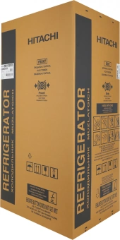 Холодильник Hitachi R-WB820VUC2 GBK 3-хкамерн. черный стекло инвертер - купить недорого с доставкой в интернет-магазине
