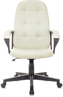 Кресло руководителя Бюрократ CH 002 слоновая кость OR-10 эко.кожа крестов. пластик - купить недорого с доставкой в интернет-магазине