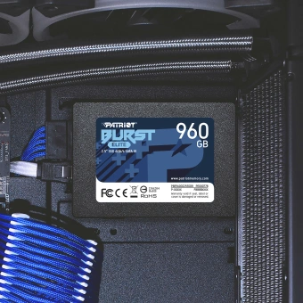 Накопитель SSD Patriot SATA-III 960GB PBE960GS25SSDR Burst Elite 2.5" - купить недорого с доставкой в интернет-магазине